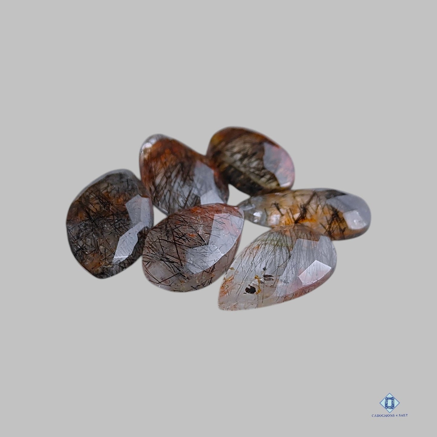 Black Rutile Quartz Mix Shape Lots