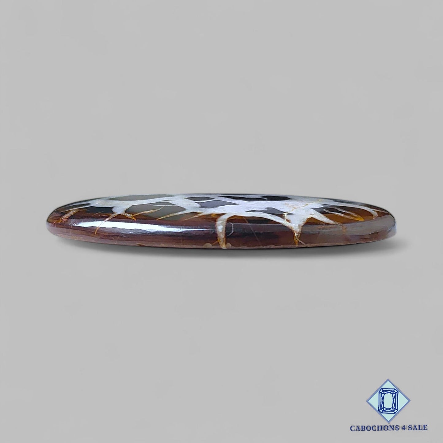 Natural Black Septarian Gemstone Oval Cabochons 51*36*5mm from Morocco available for sale