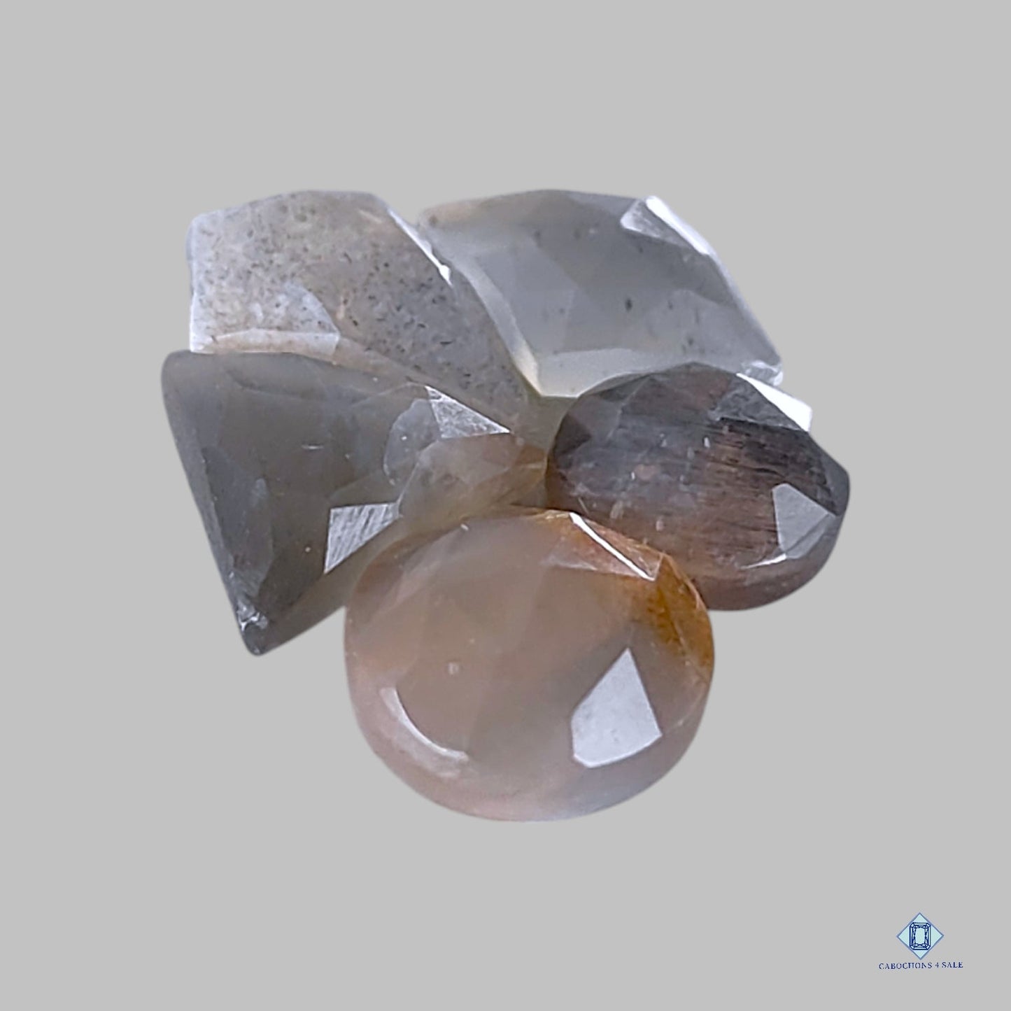 Black Sunstone Mix Shape Rose Cut