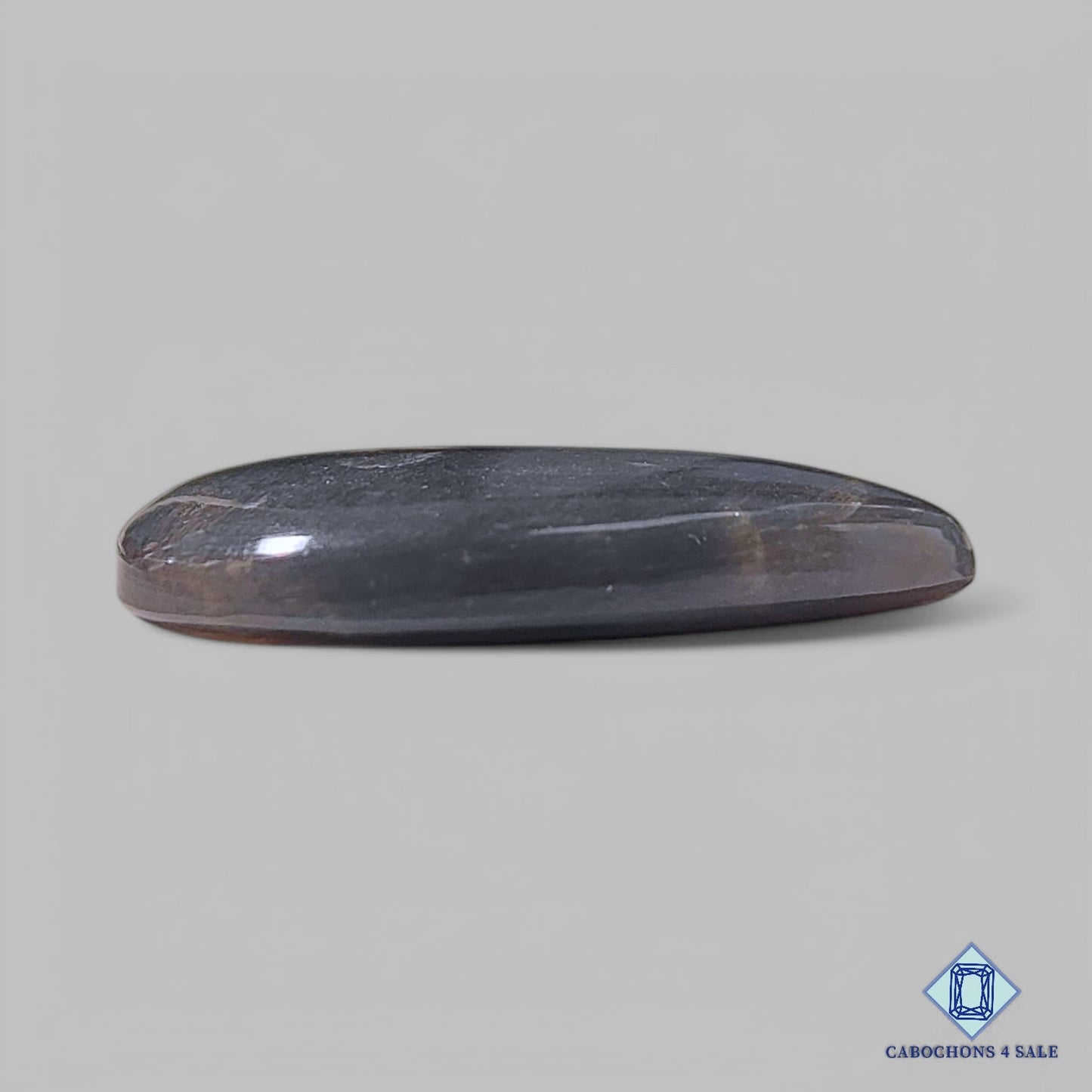 Cabujones de pera de piedra preciosa negra natural de Tanzania, 36 x 28 x 6 mm, disponibles para la venta.