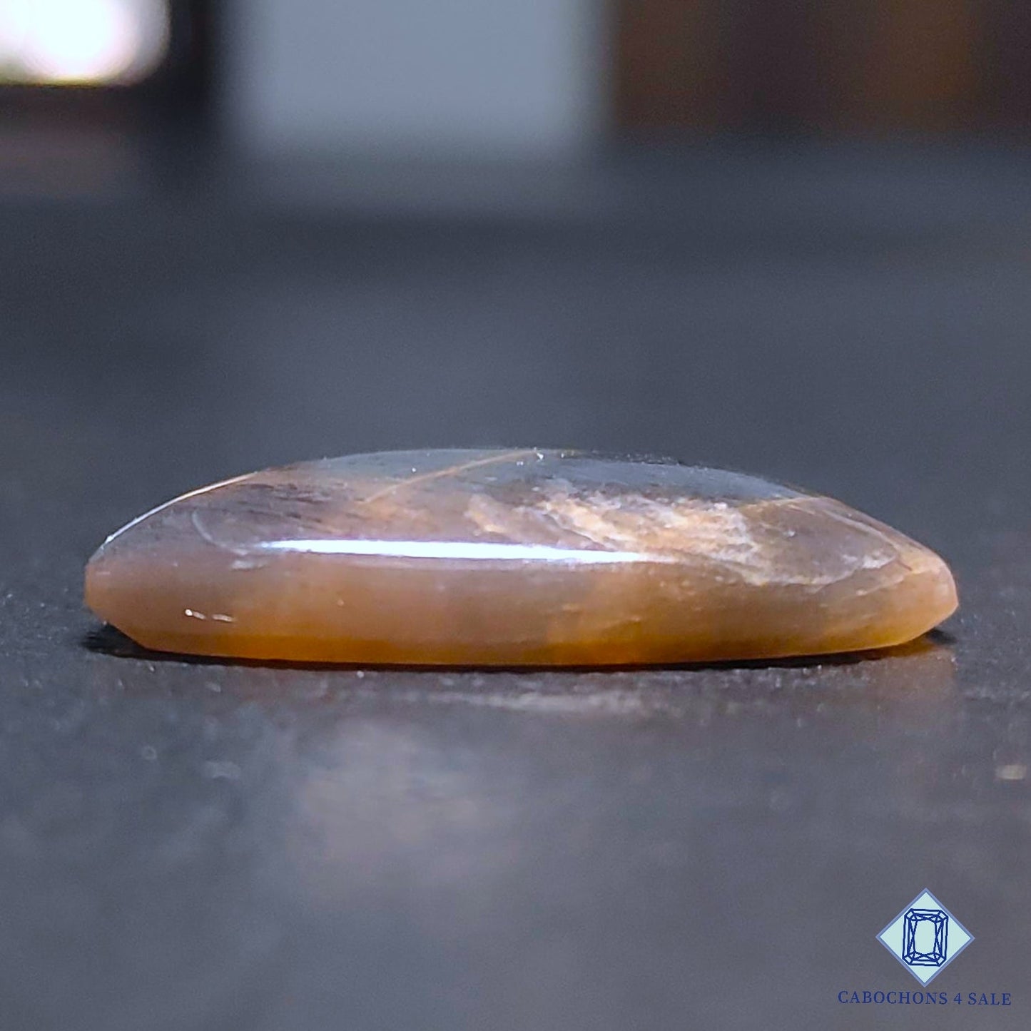 Natural Black Tanzanian Sunstone Gemstone Fancy Cabochons 27*21*5mm from Tanzania available for sale