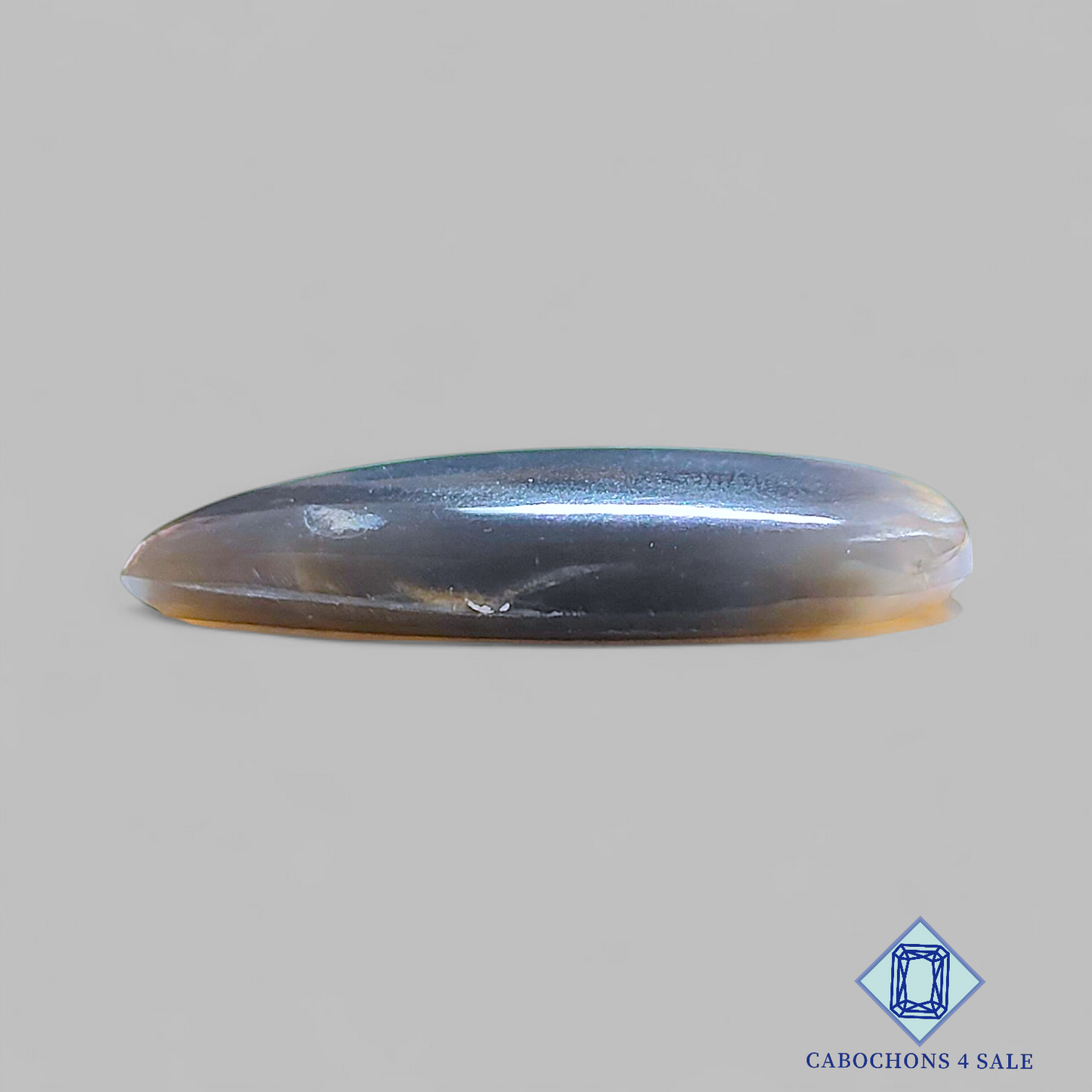 Black Tanzanian Sunstone Pear Cabochons