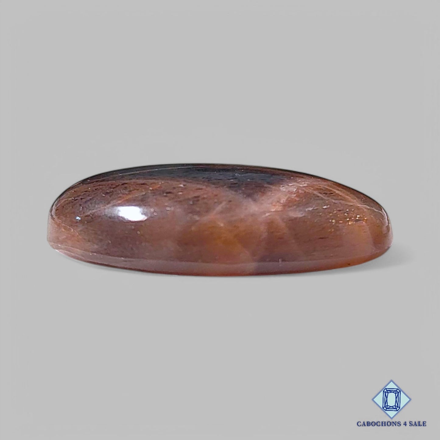 Natural Black Tanzanian Sunstone Gemstone Pear Cabochons 29*25*6mm from Tanzania available for sale