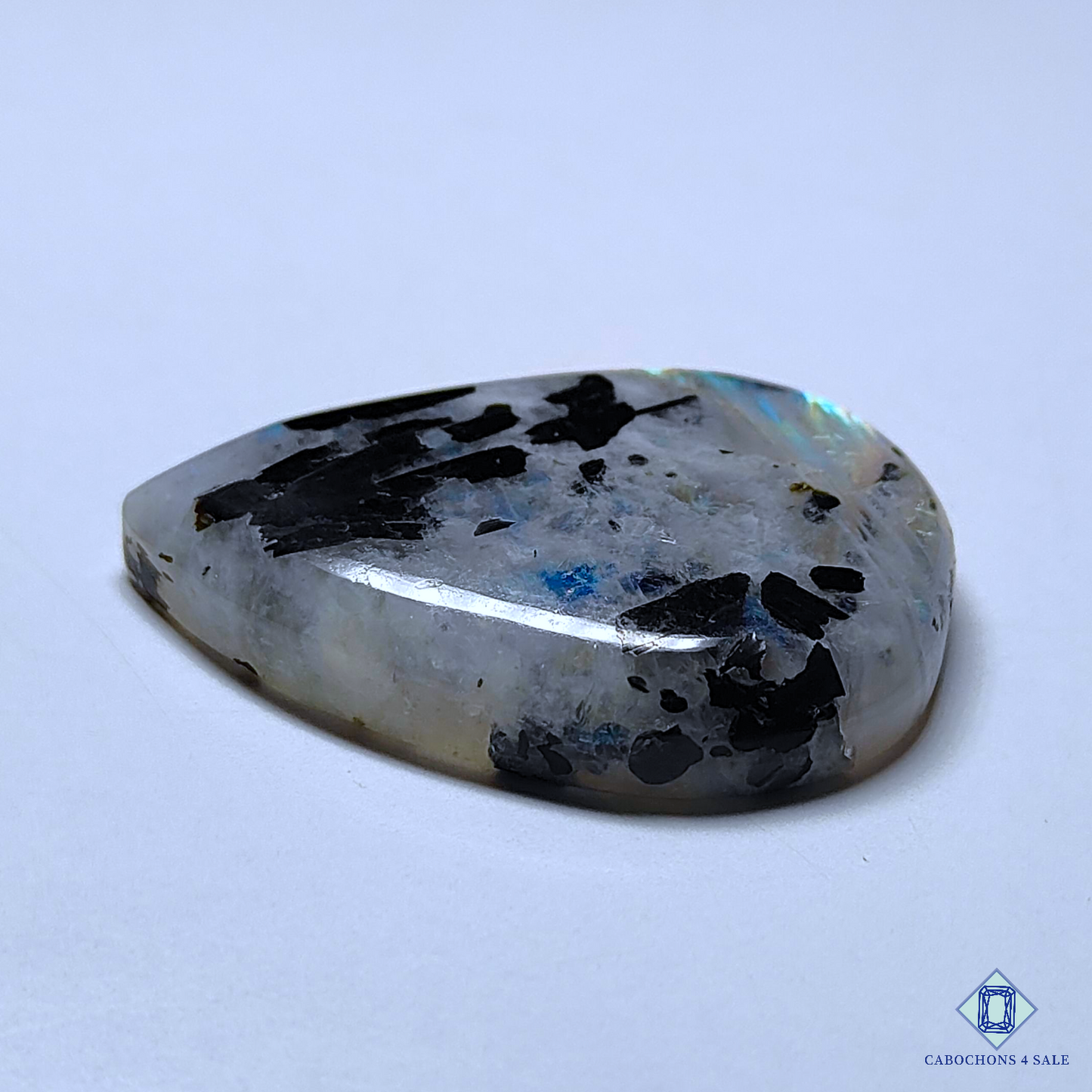 Black Tourmalated Moonstone