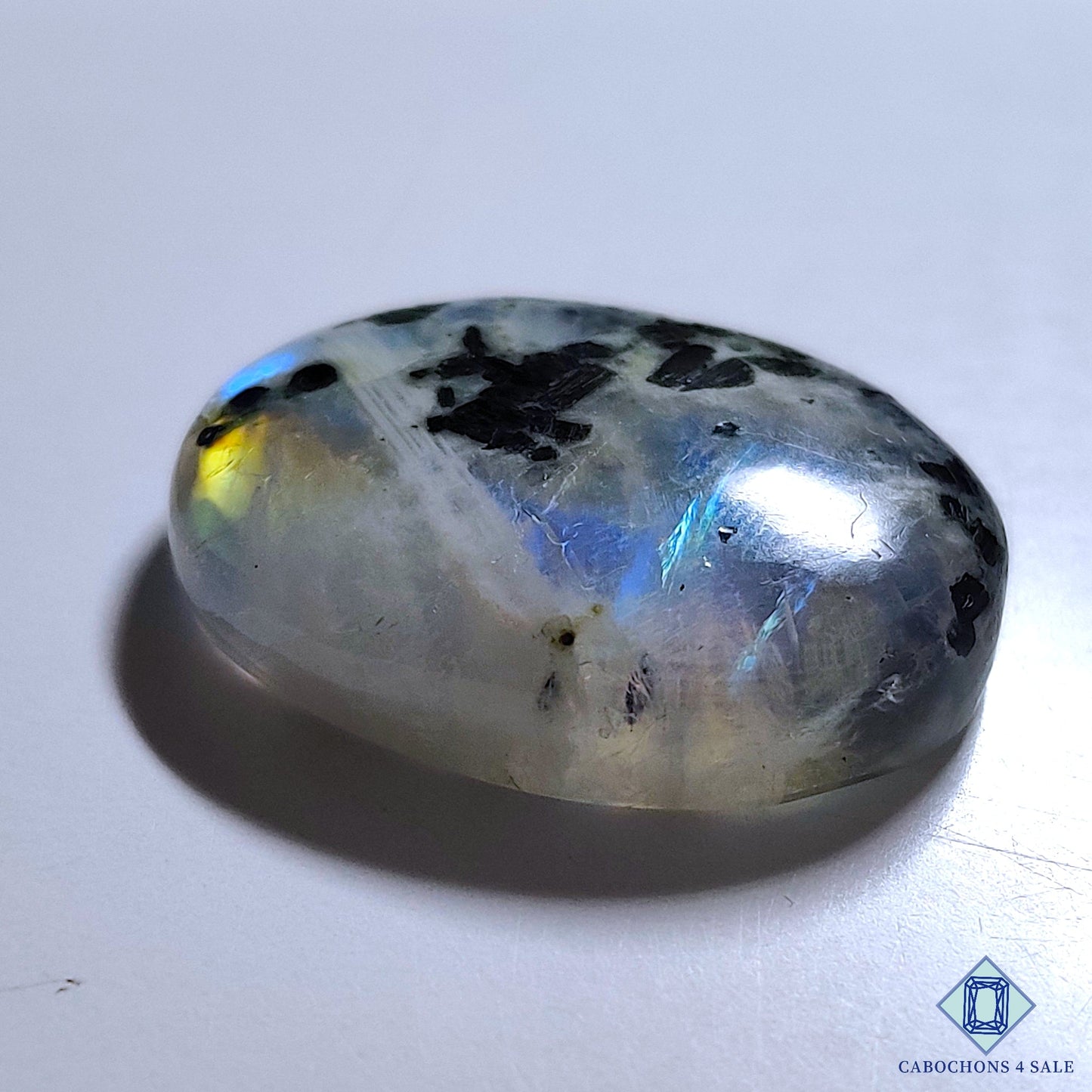 Black Tourmalated Moonstone