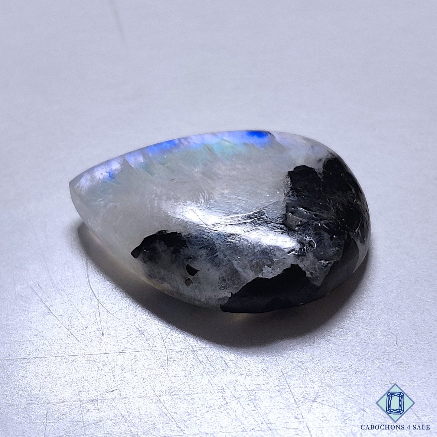 Black Tourmalated Moonstone