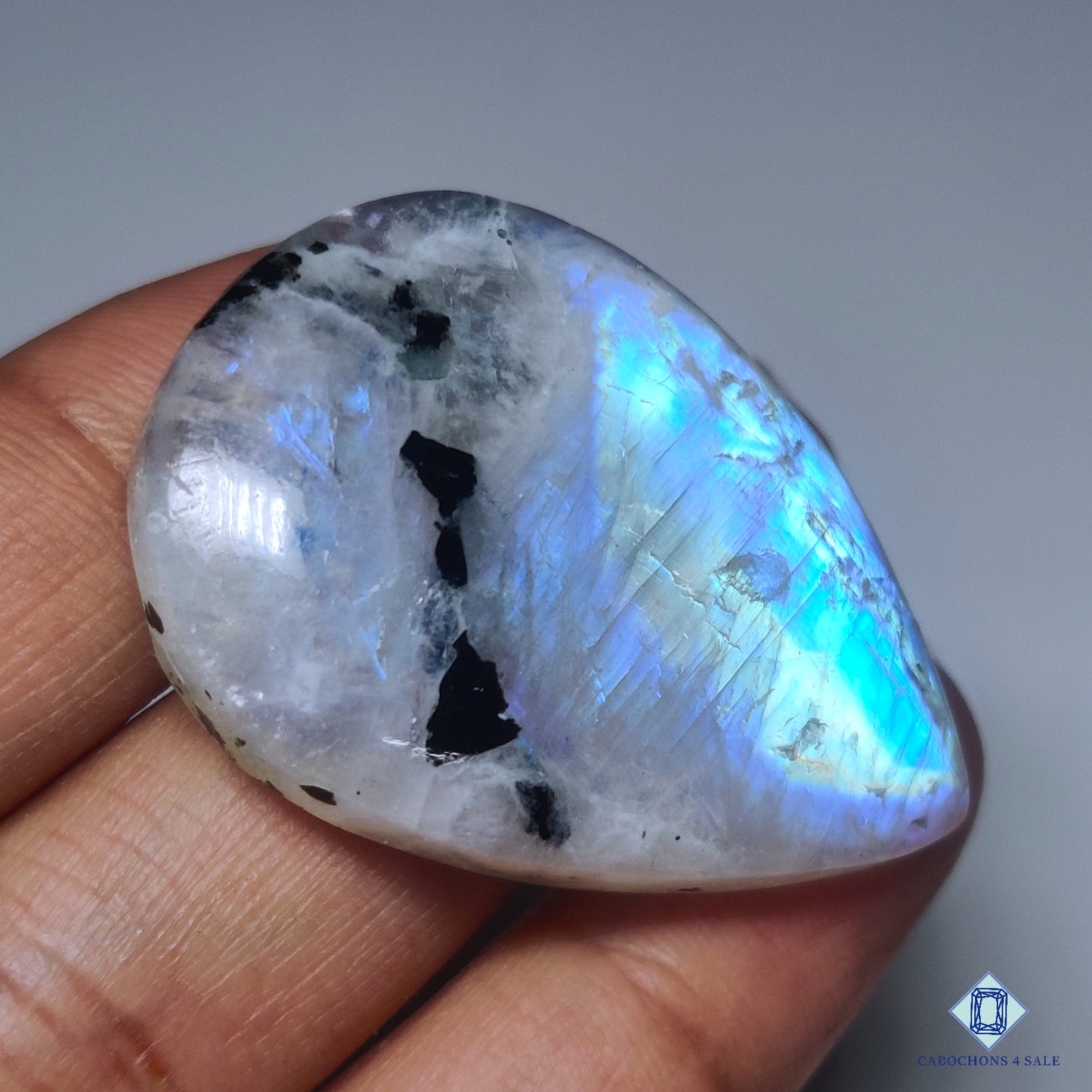 Black Tourmalated Moonstone