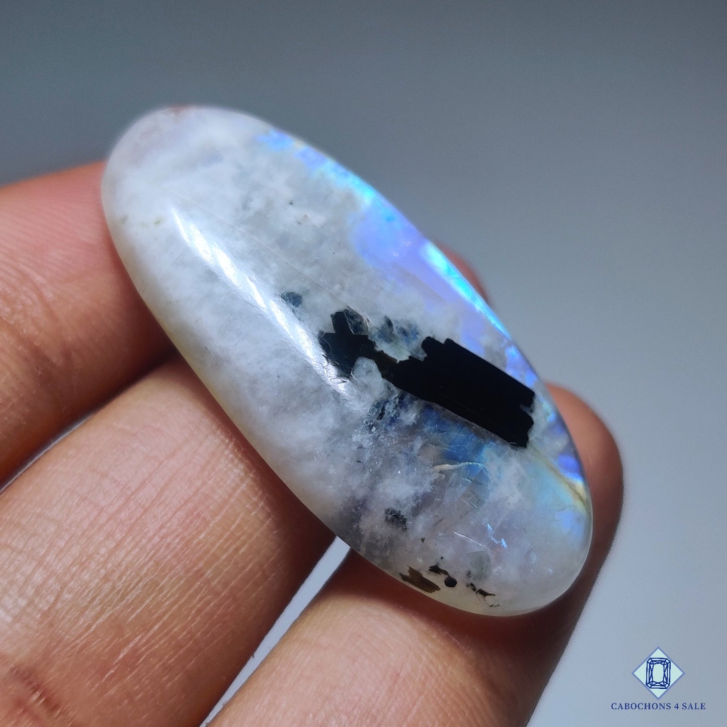 Black Tourmalated Moonstone