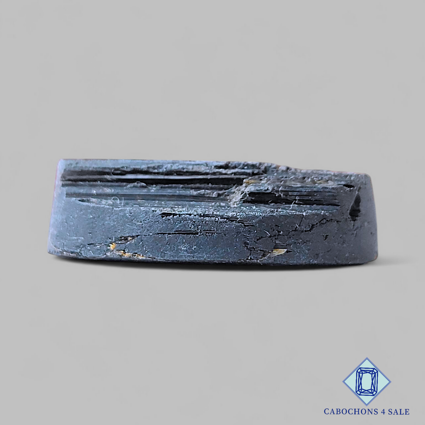 Black Tourmaline Oval Druzy