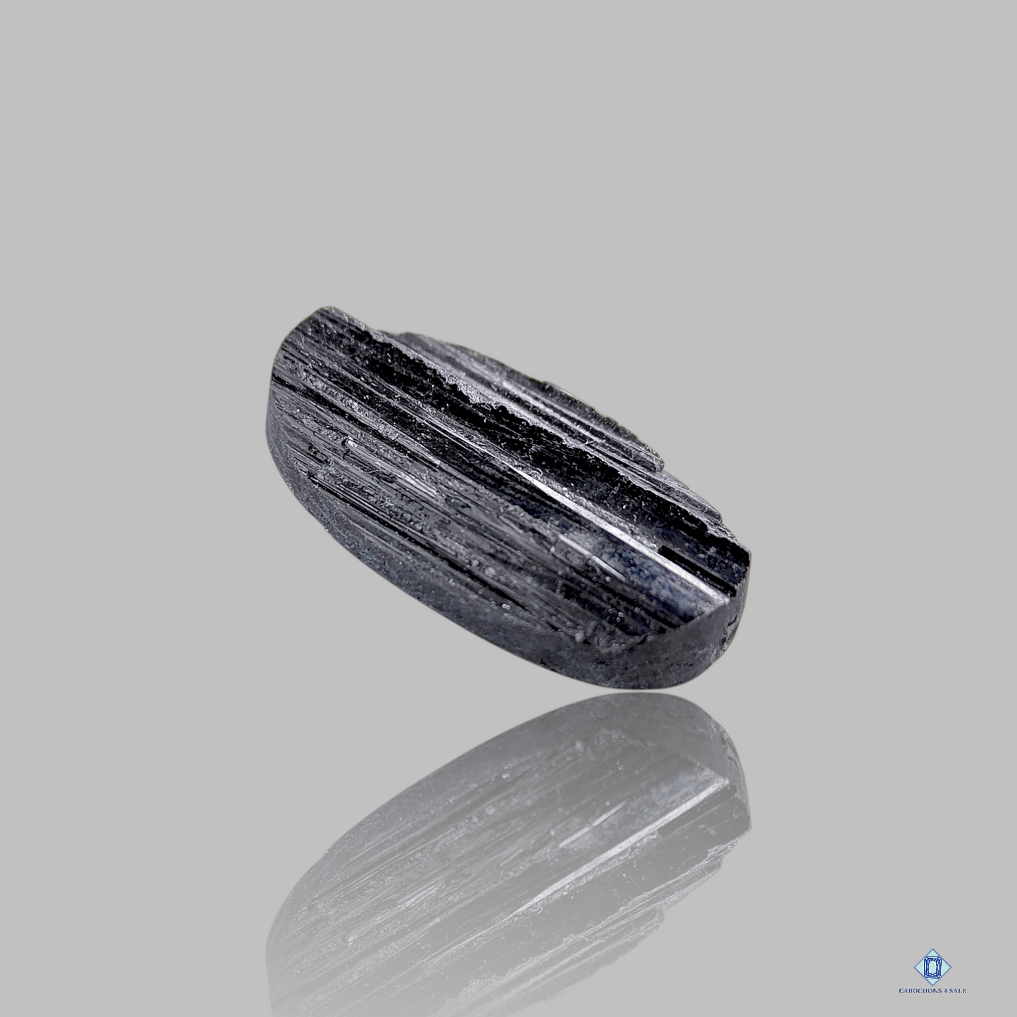 Black Tourmaline Oval Druzy