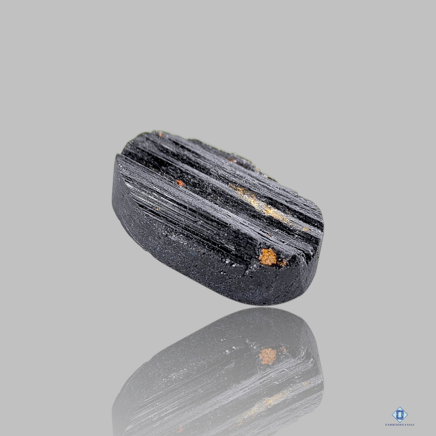 Black Tourmaline Oval Druzy
