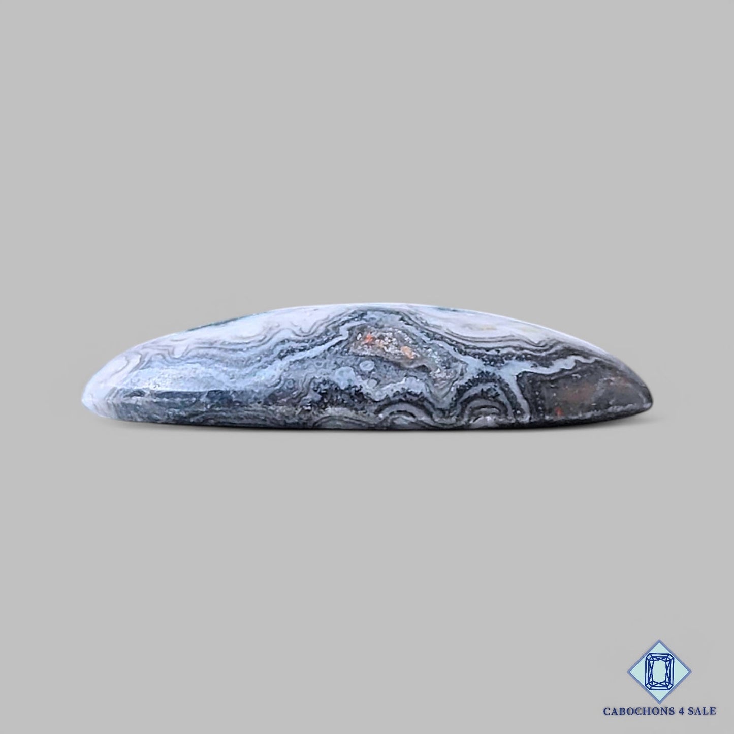 Natural Black Zebra Onyx Gemstone Oval Cabochons 29*19*6mm from Australia available for sale