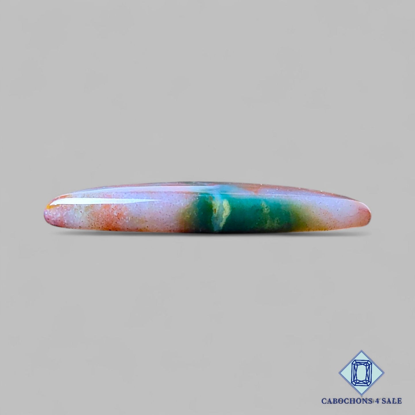 Natural Blood Stone Gemstone Fancy Cabochons 38*18*5mm from Brazil available for sale