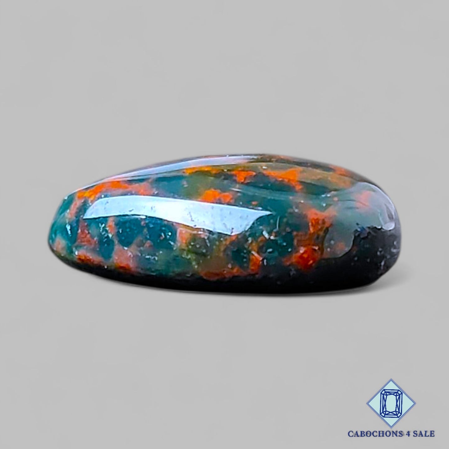 Natural Blood Stone Gemstone Pear Cabochons 18*14*6mm from Brazil available for sale