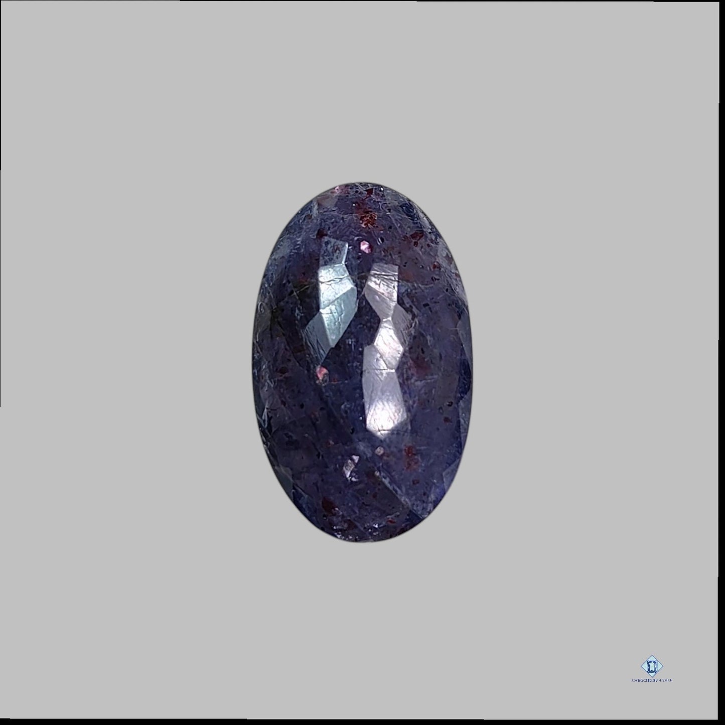 Bloodshot Iolite Oval All Cuts