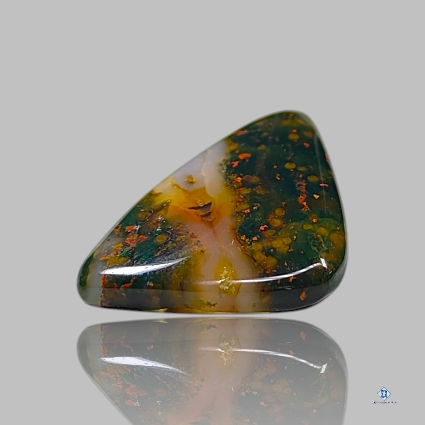 Cabujones de pera de piedra de sangre