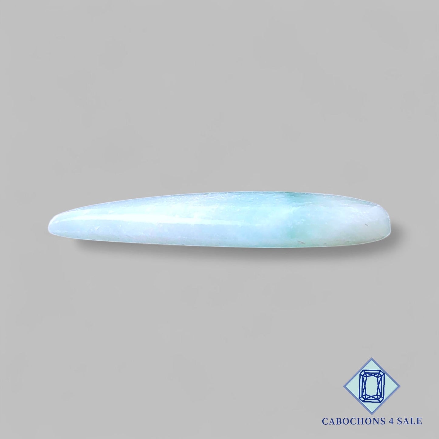 Natural Blue Aragonite Gemstone Pear Cabochons 40*20*5mm from Spain available for sale