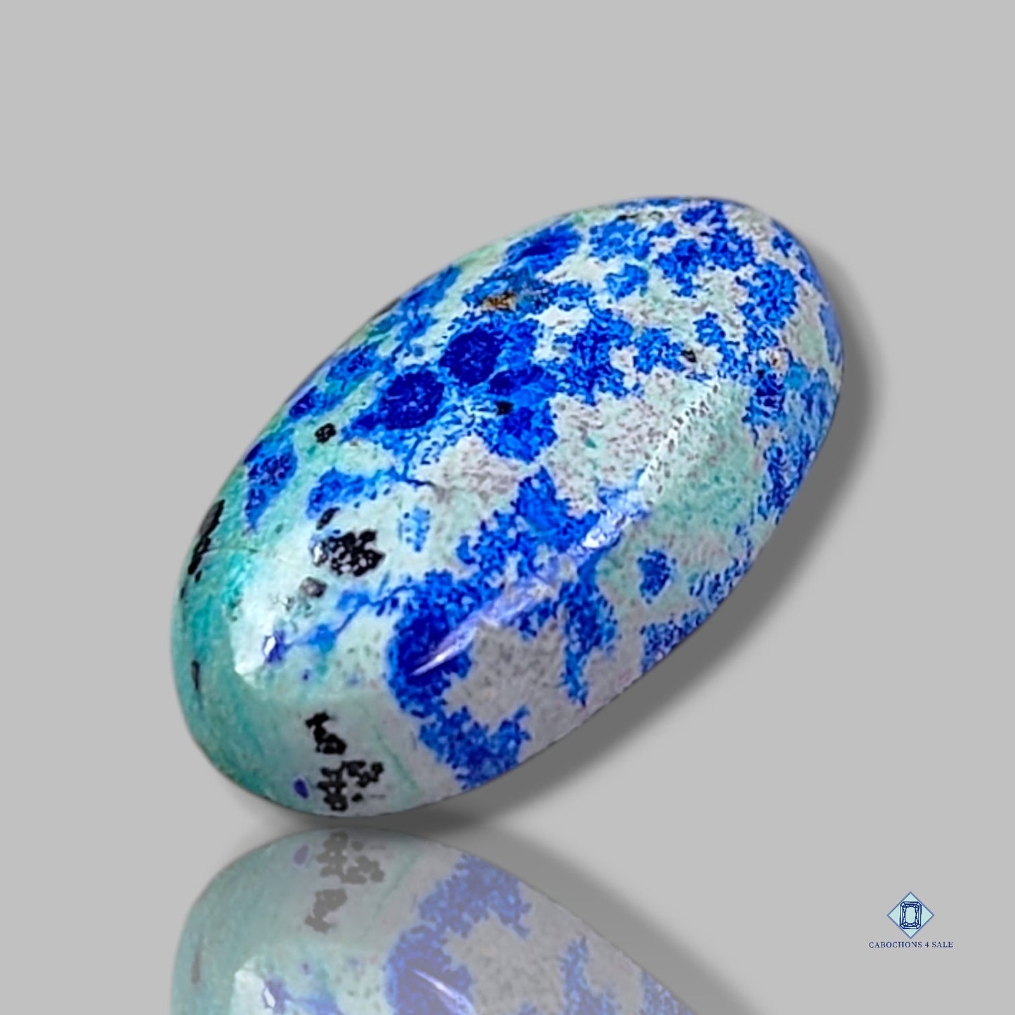 Cabujones ovalados de azurita Blue Bird
