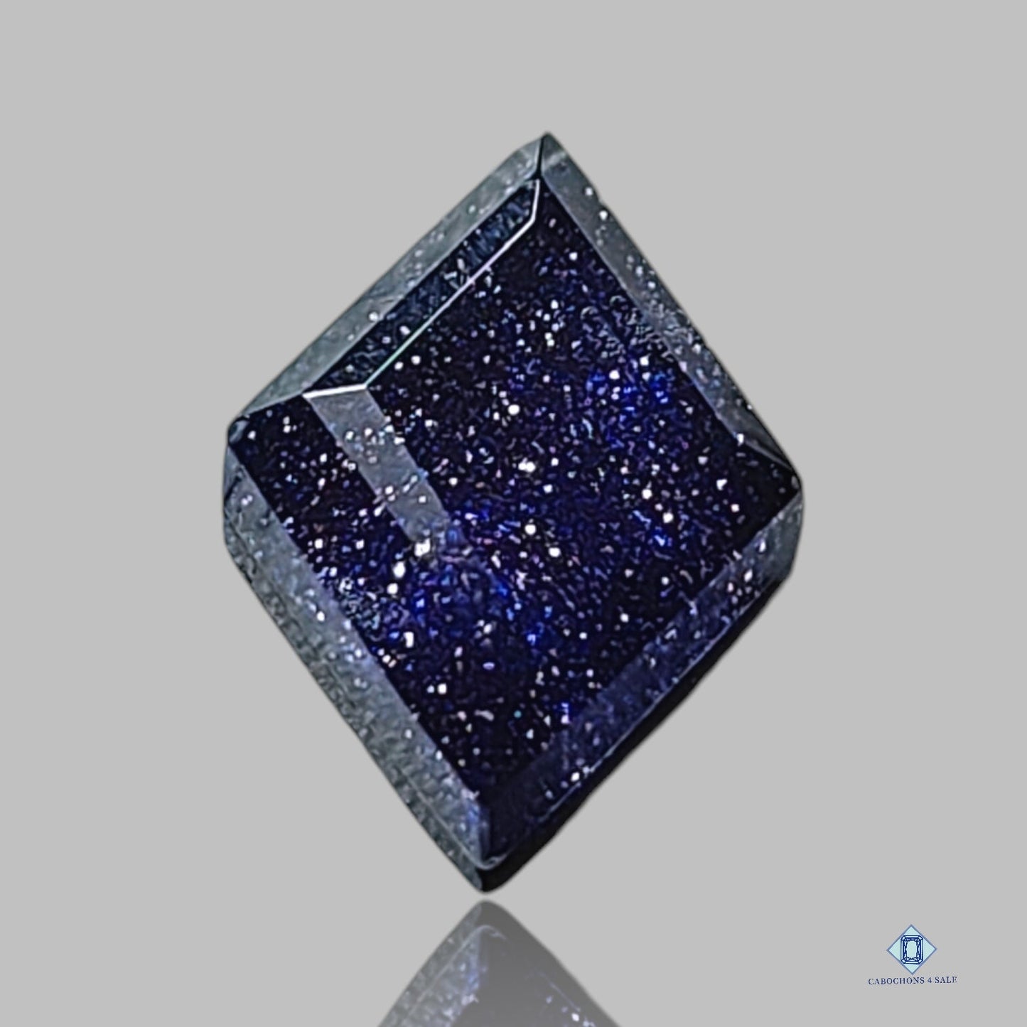 Piedra de oro azul + dobletes de cuarzo cristal Dobletes de rombos