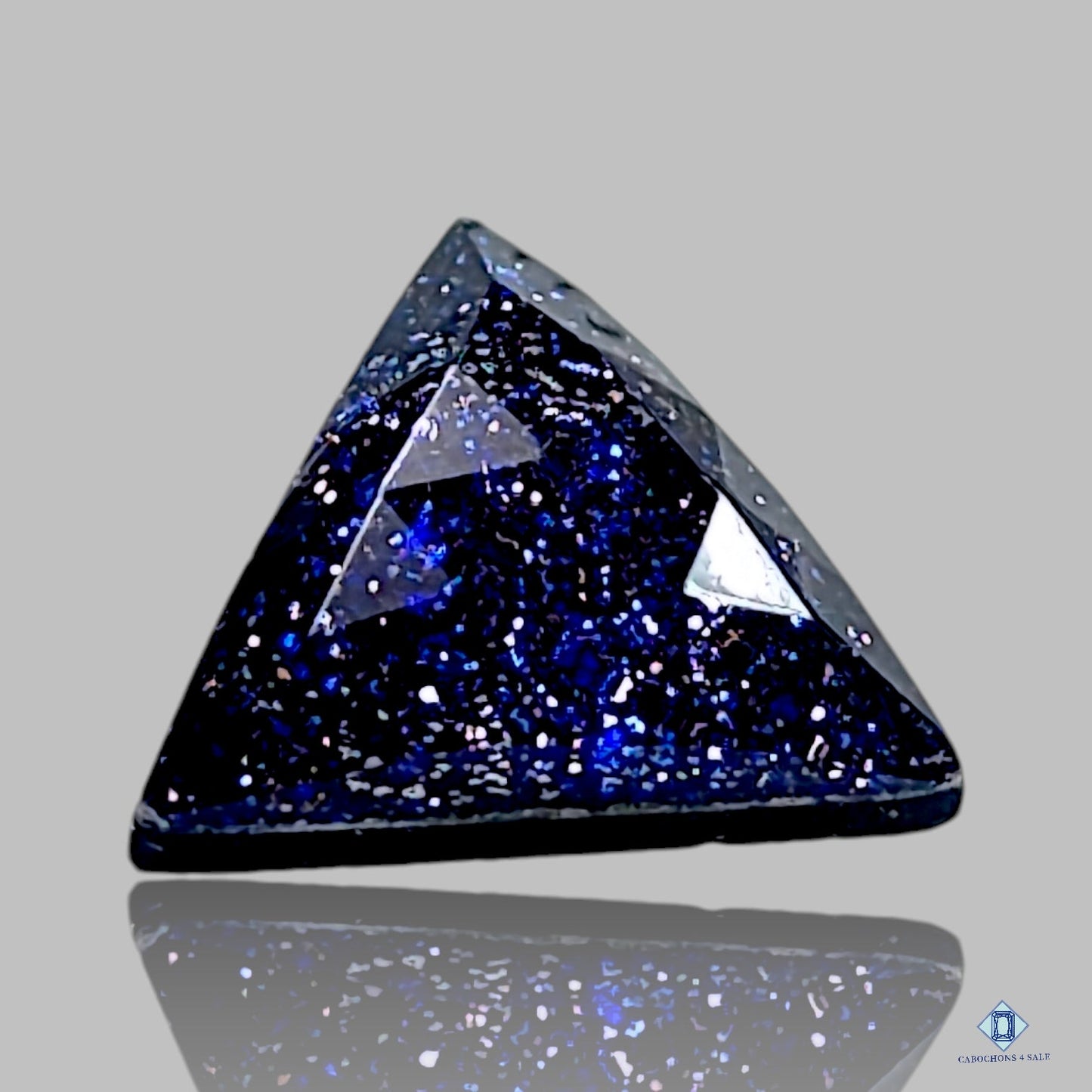 Piedra de oro azul + cuarzo cristal Dobletes Triángulos Dobletes
