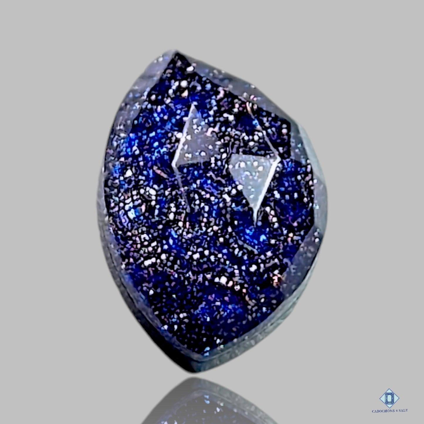 Dobletes de piedra de oro azul + cuarzo cristal Dobletes de fantasía