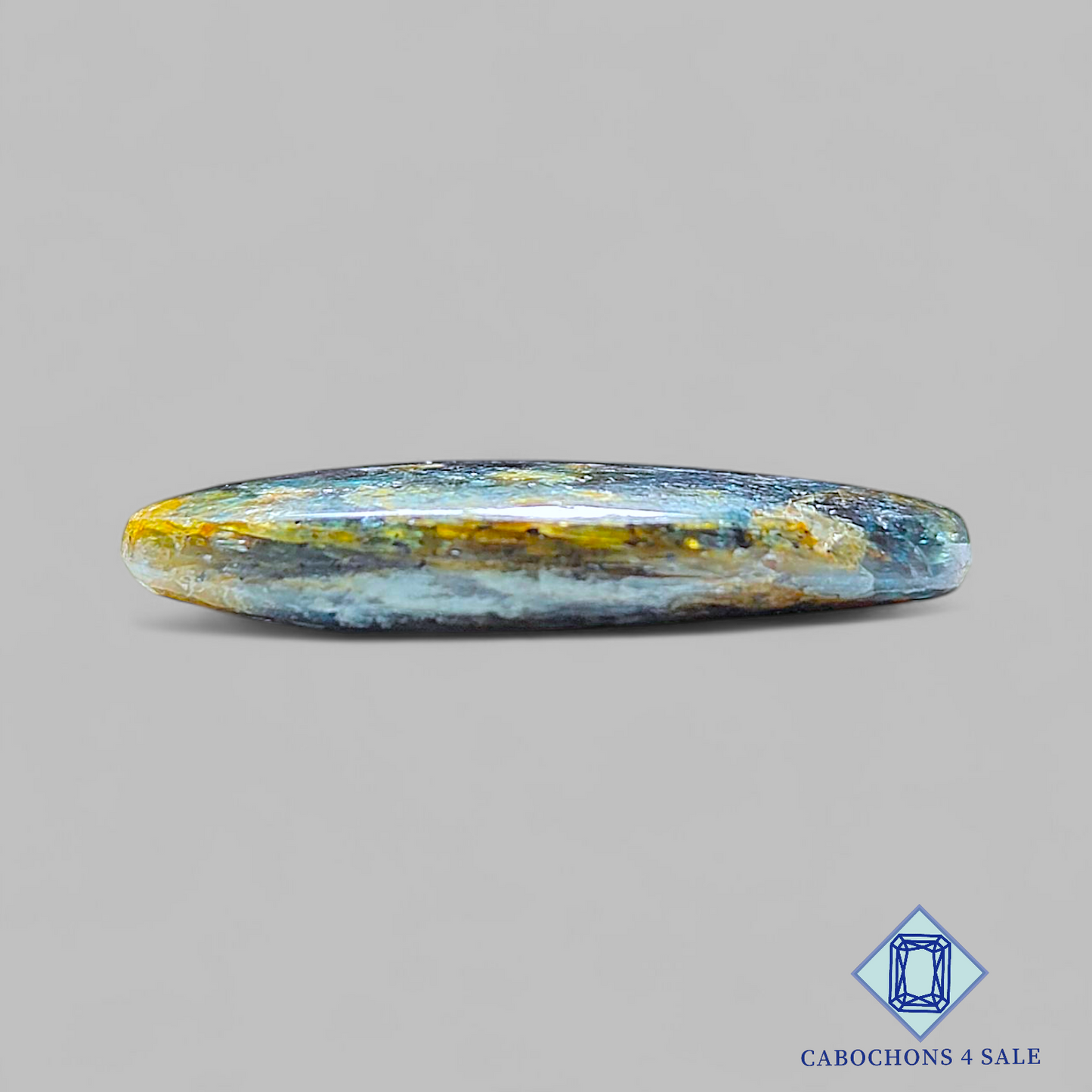 Cabujones ovalados de cianita azul de 31 x 15 x 5 mm