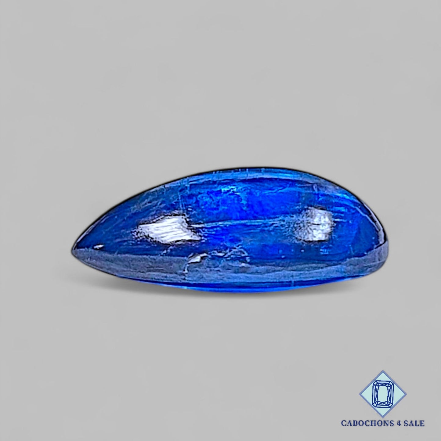 Natural Blue Kyanite Gemstone Pear Cabochons 14*10*5mm from Brazil available for sale