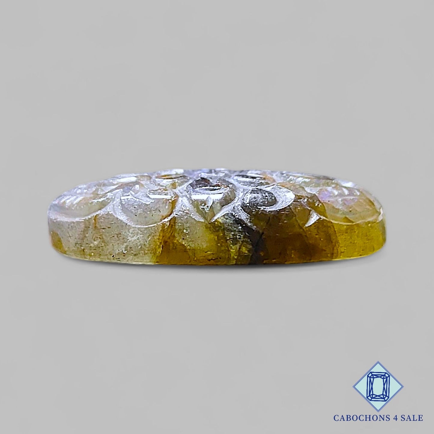 Natural Blue Labradorite Gemstone Oval Carvings 29*17*6mm from Madagascar available for sale