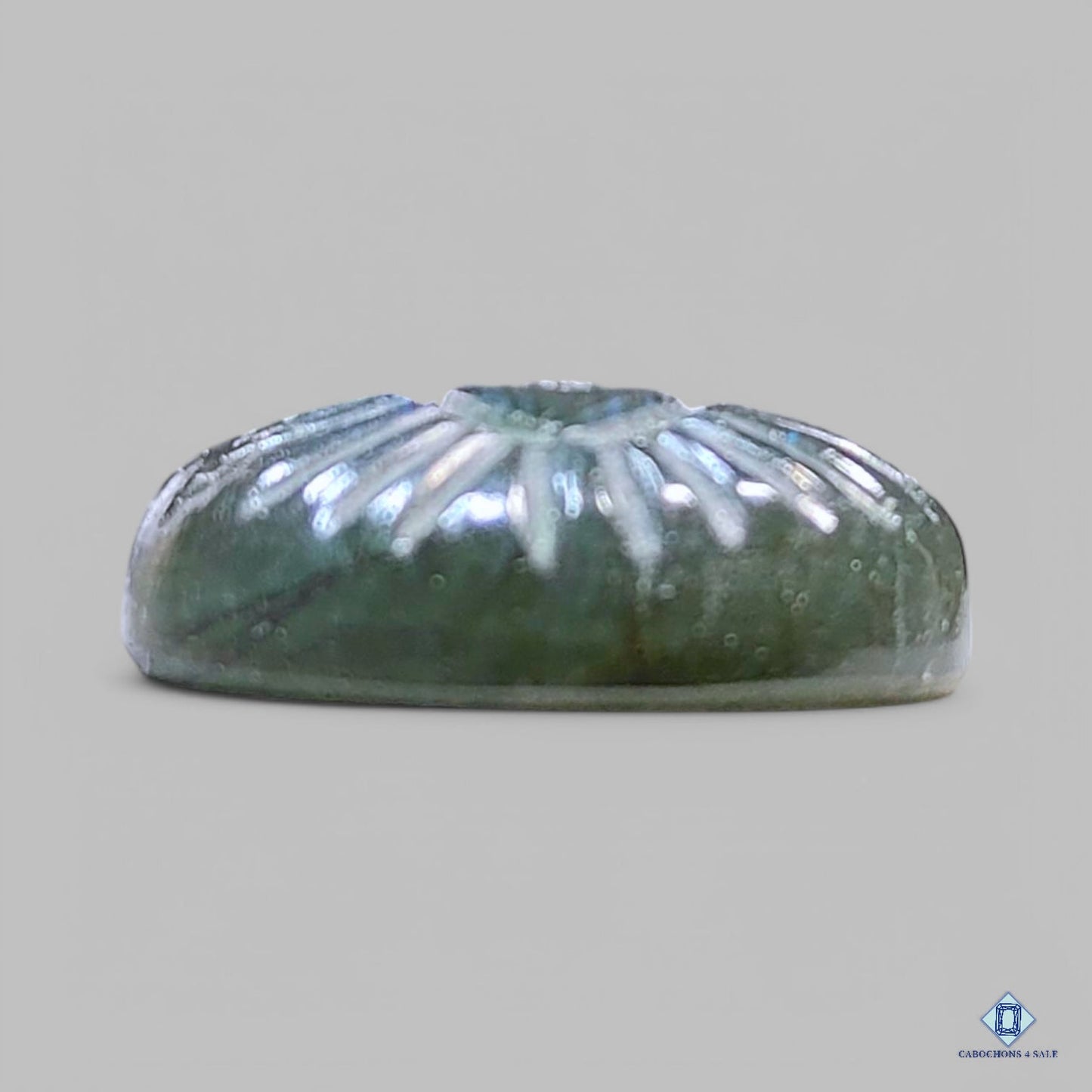 Blue Blue Labradorite Oval Carvings