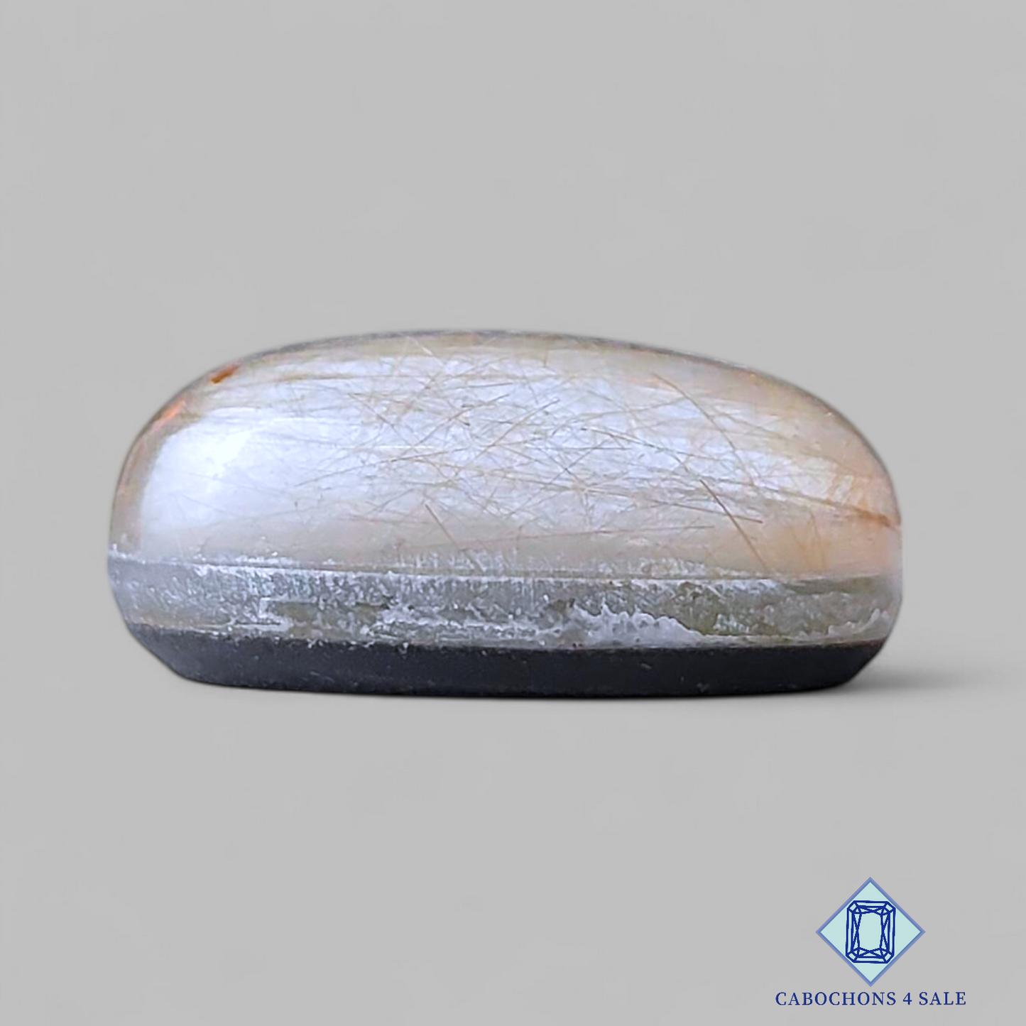 Blue Labradorite + Rutile Quartz Doublets