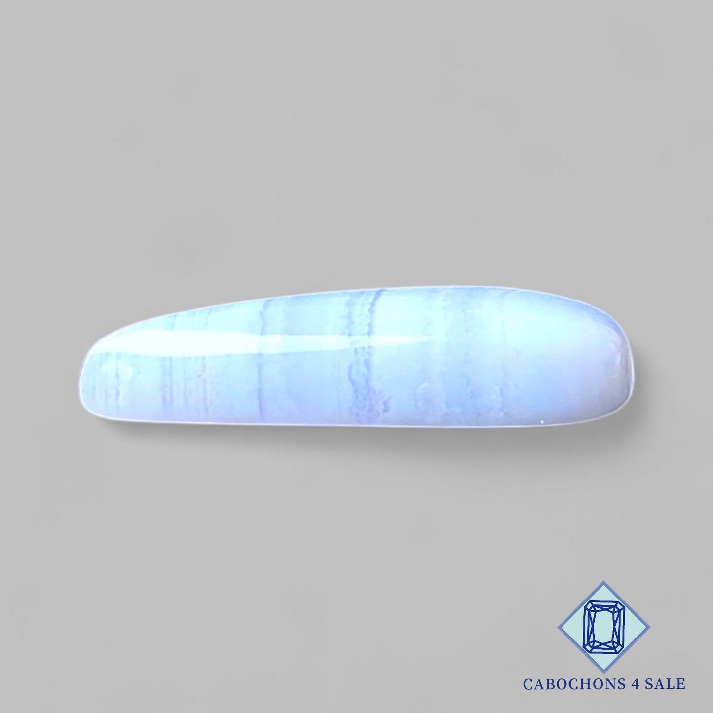 Natural Blue Lace Agate Gemstone Pear Cabochons 23*12*5mm from Namibia available for sale