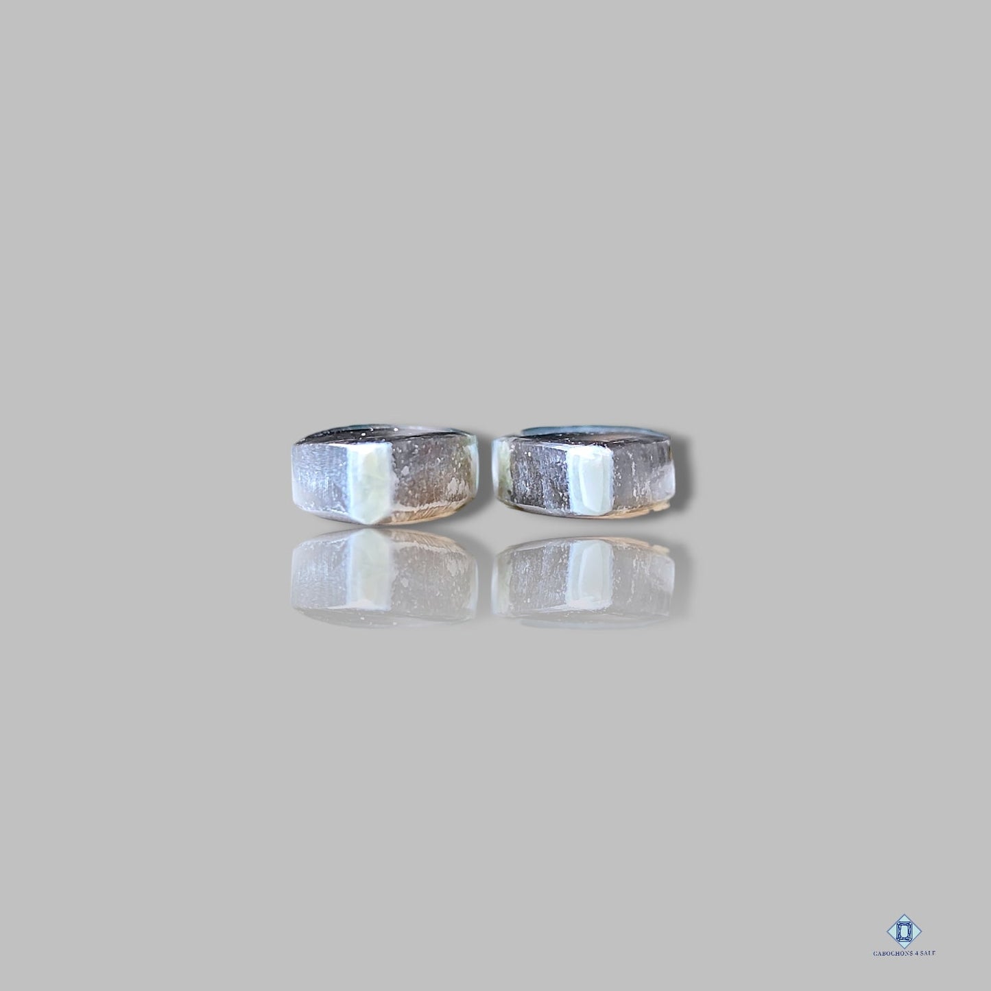 Pares de marquesas de ágata musgosa azul