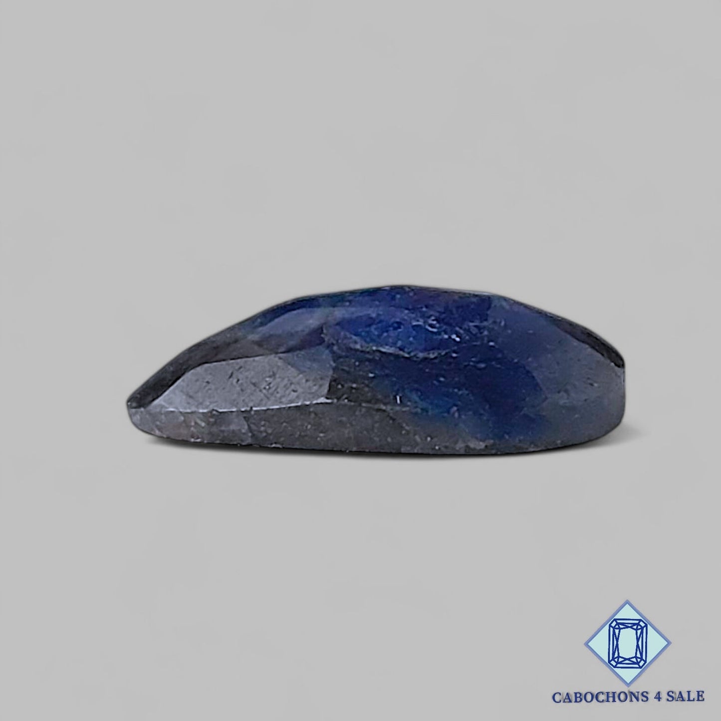 Natural Blue Sapphire Gemstone Pear Rose Cut 16*13*3mm from Myanmar available for sale