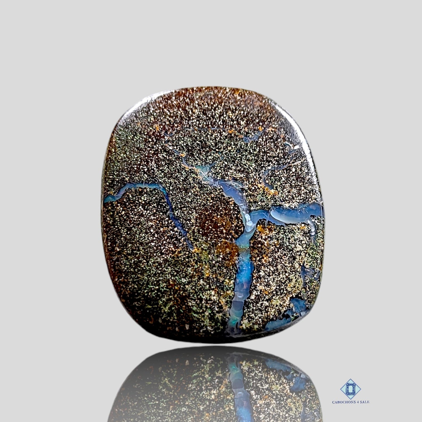 Cabujones rectangulares de ópalo Boulder