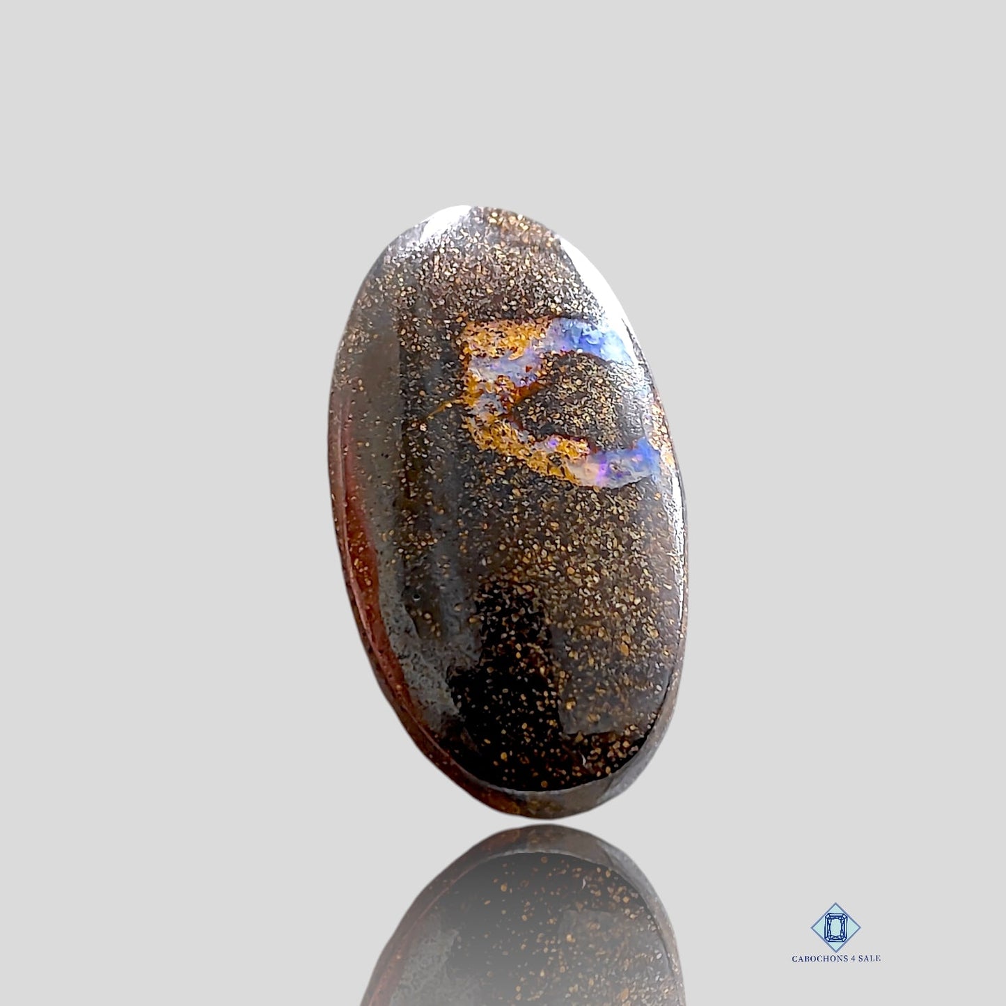 Cabujones ovalados de ópalo Boulder