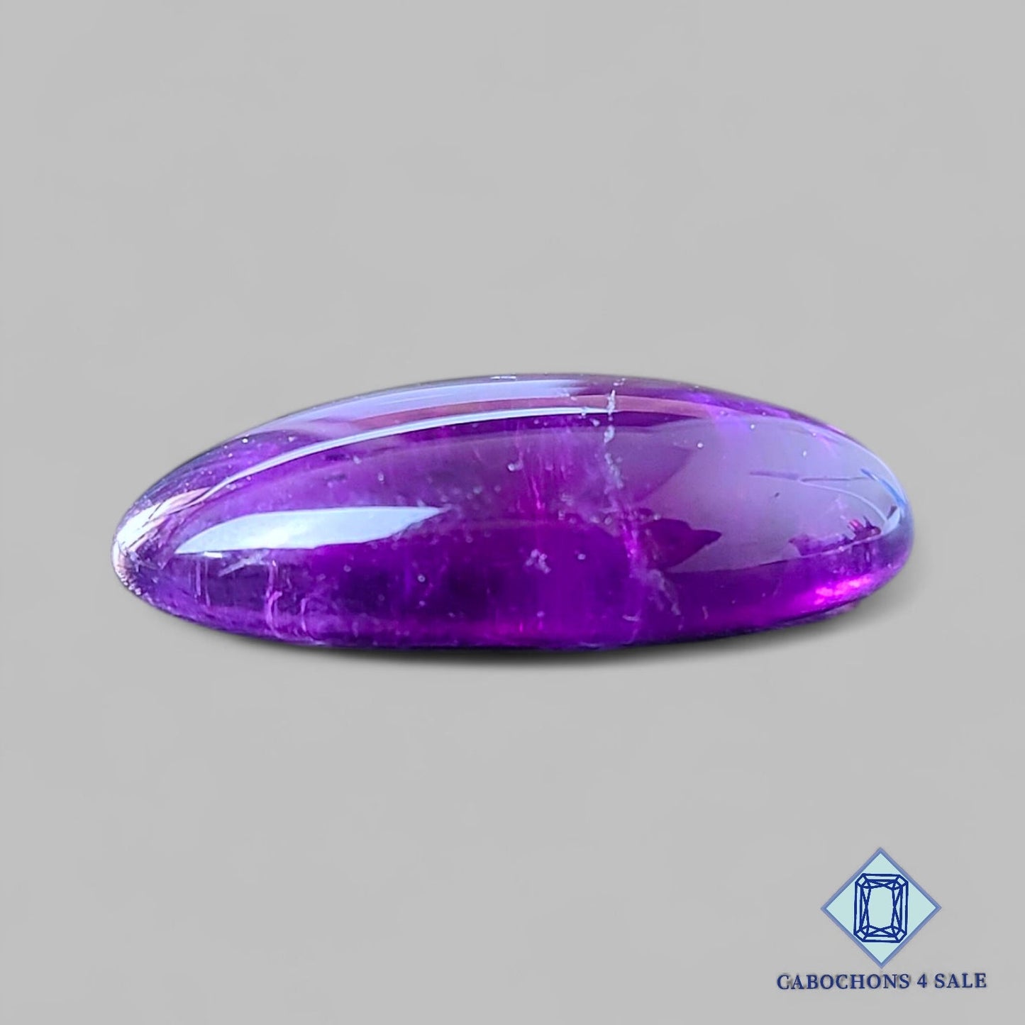 Natural Brazilian Amethyst Gemstone Oval Cabochons 25*17*7mm from Brazil available for sale