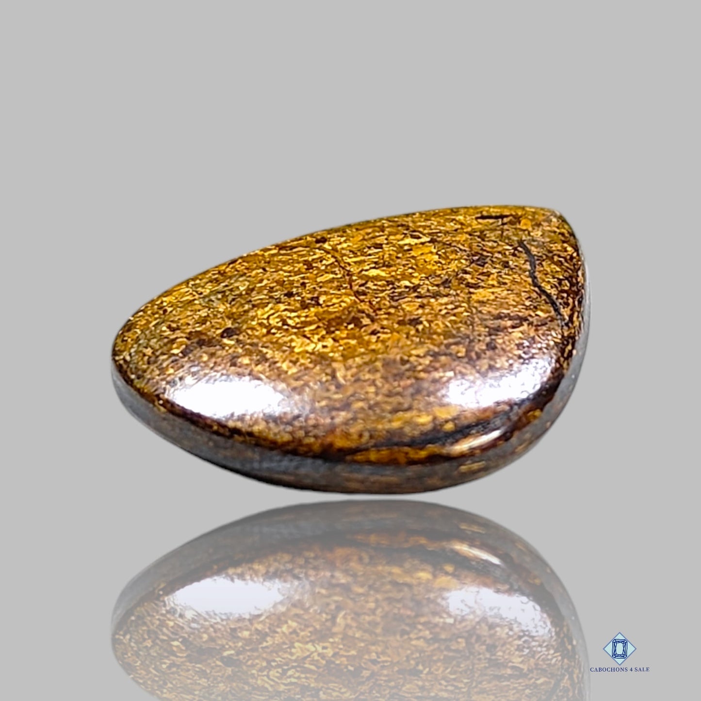 Cabujones de pera de broncita