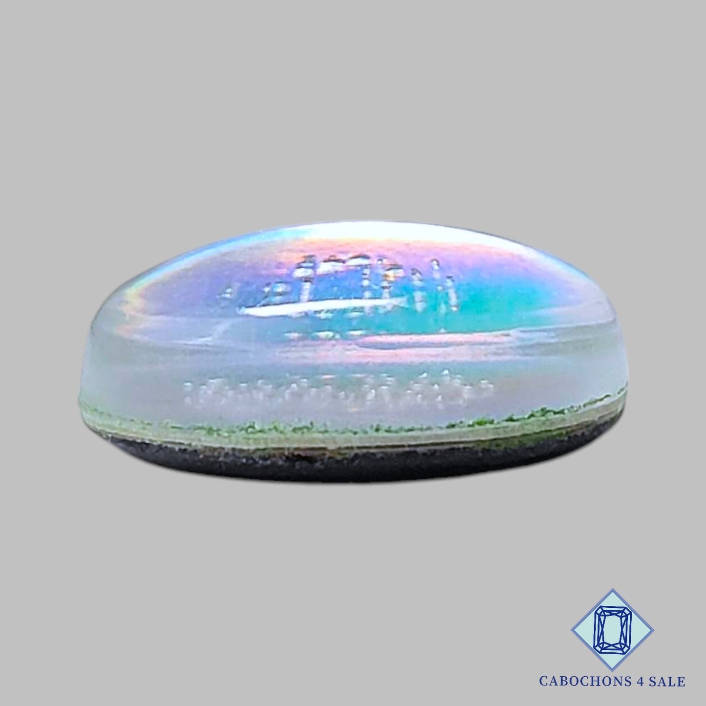 CD Glass + Crystal Quartz Doublet Gemstone Oval Doublets 16*12*6mm available for sale