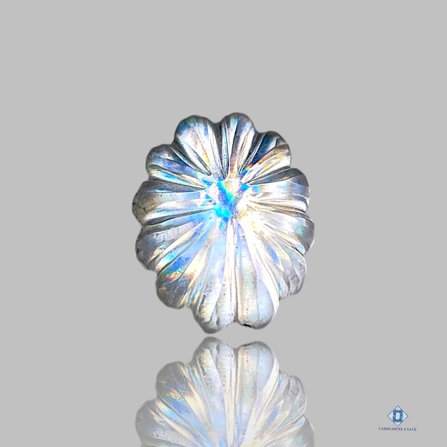 C D Glass + Rainbow Doublets Oval Carvings