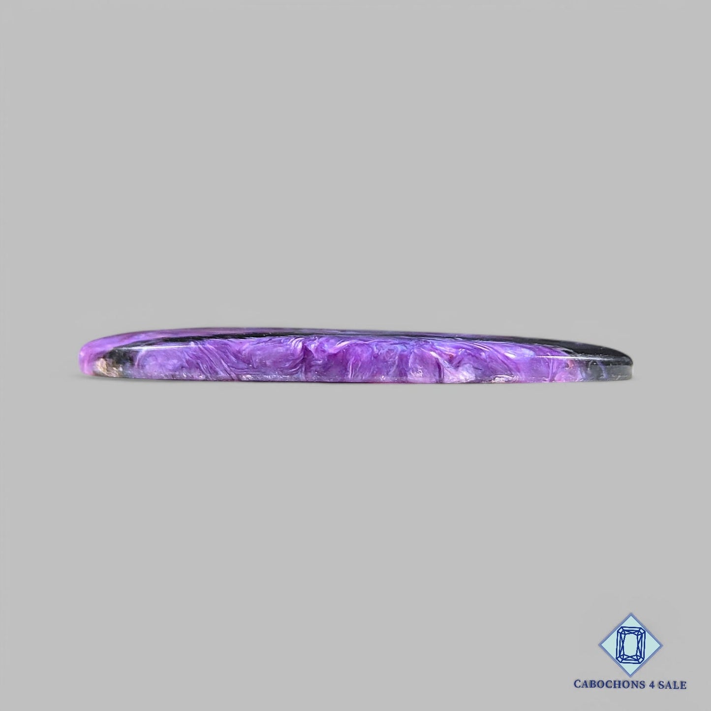 Natural Charoite Gemstone Oval Cabochons 50*21*4mm from Russia available for sale