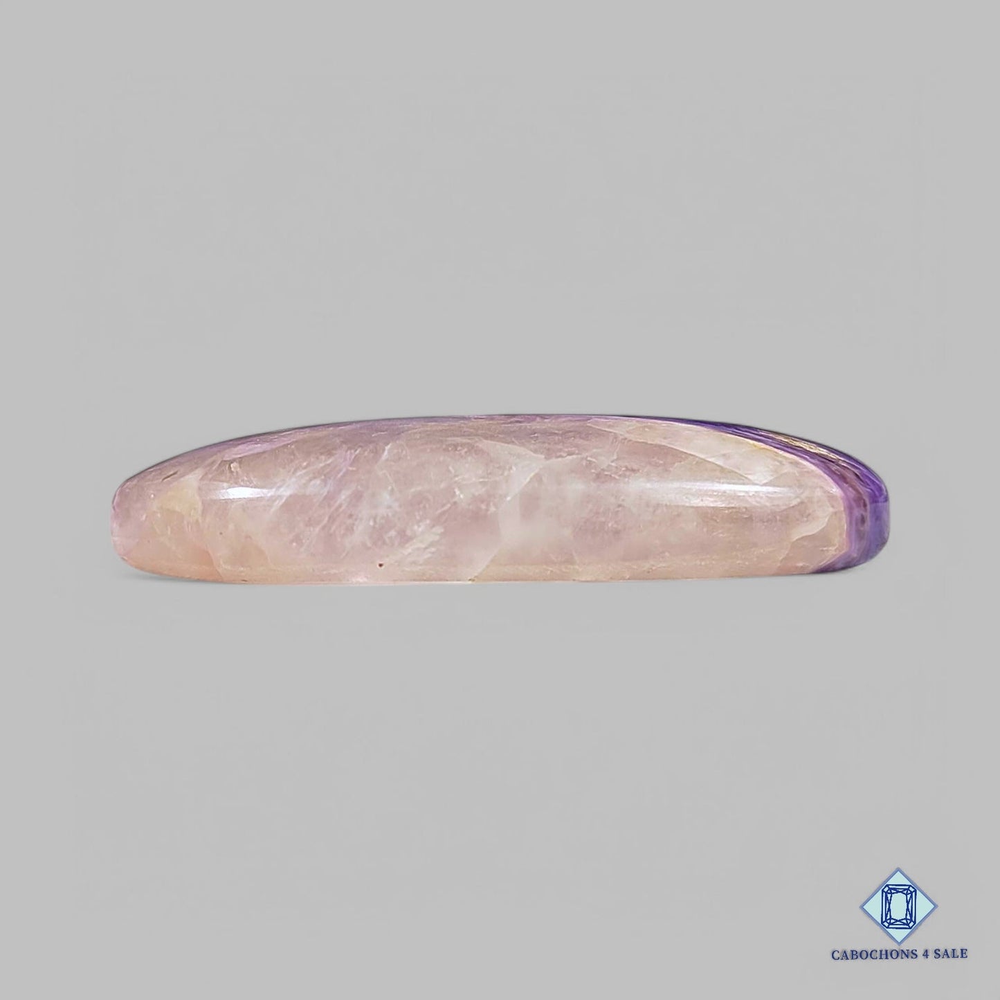 Cabujones ovalados de piedra preciosa de charoita natural de 40 x 20 x 7 mm, procedentes de Rusia, disponibles para la venta.