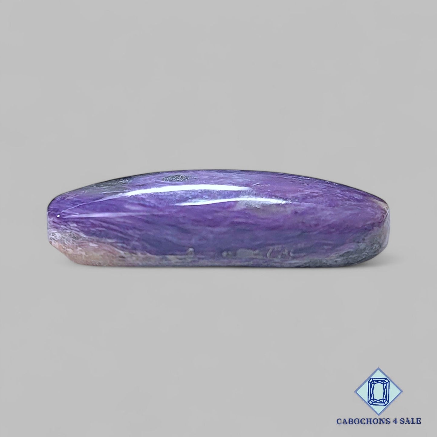 Natural Charoite Gemstone Fancy Cabochons 32*25*7mm from Russia available for sale