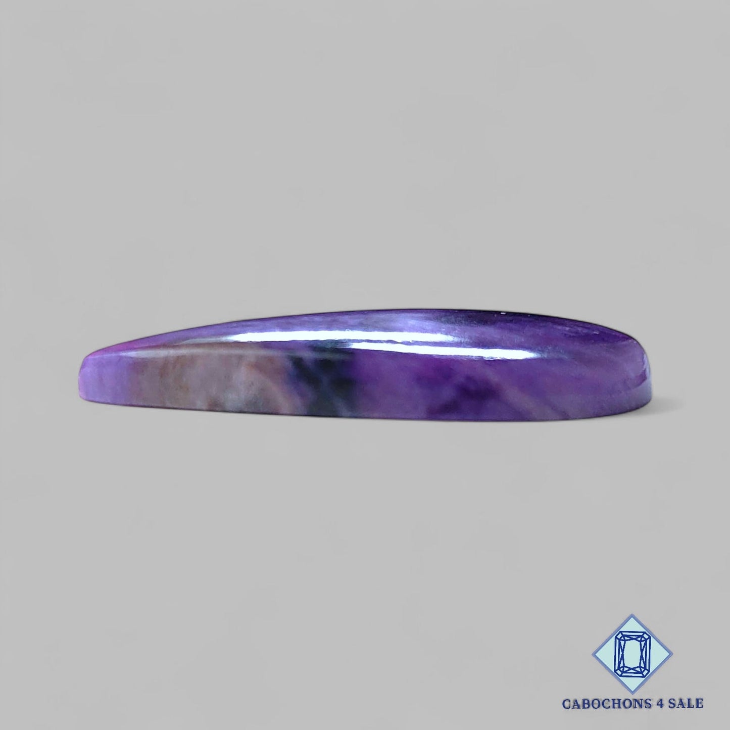 Natural Charoite Gemstone Pear Cabochons 32*15*4mm from Russia available for sale