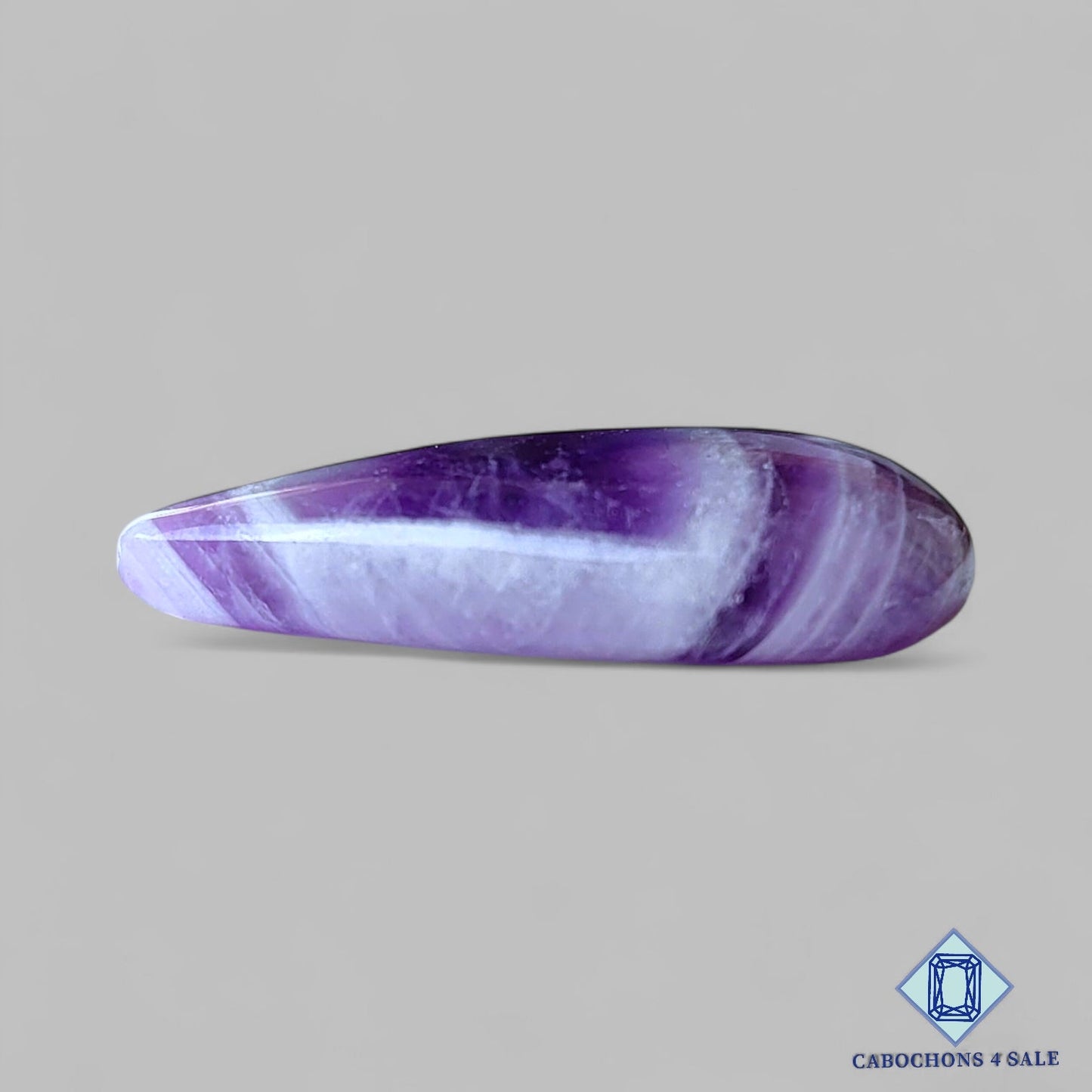 Natural Chevron Amethyst Gemstone Pear Cabochons 29*18*6mm from Brazil available for sale