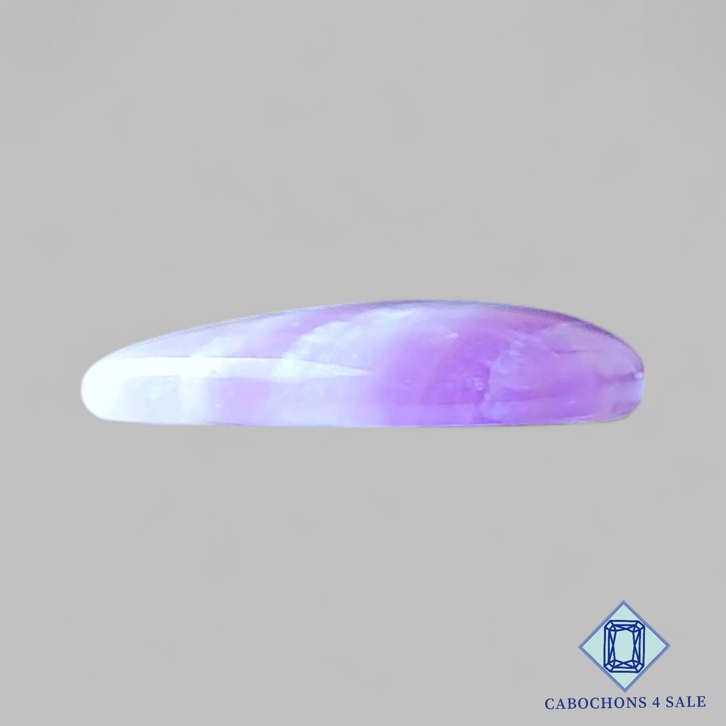 Cabujones de amatista en forma de pera Chevron