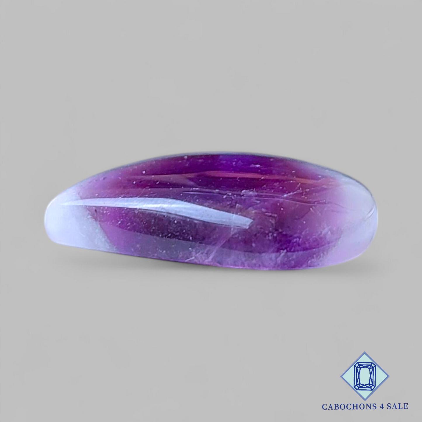 Chevron Amethyst Pear Cabochons