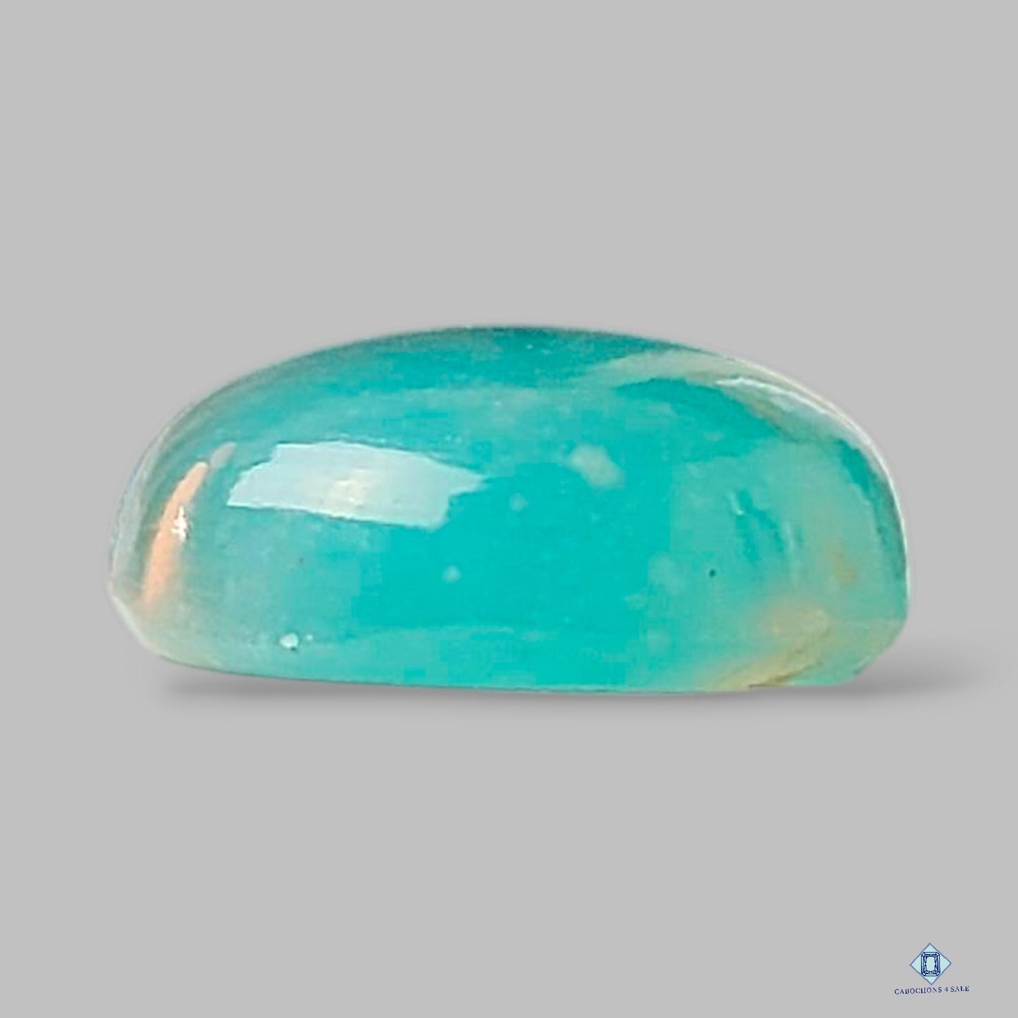 Cabujones ovalados de crisoprasa natural de 23 x 14 x 6 mm, procedentes de Australia, disponibles para la venta.