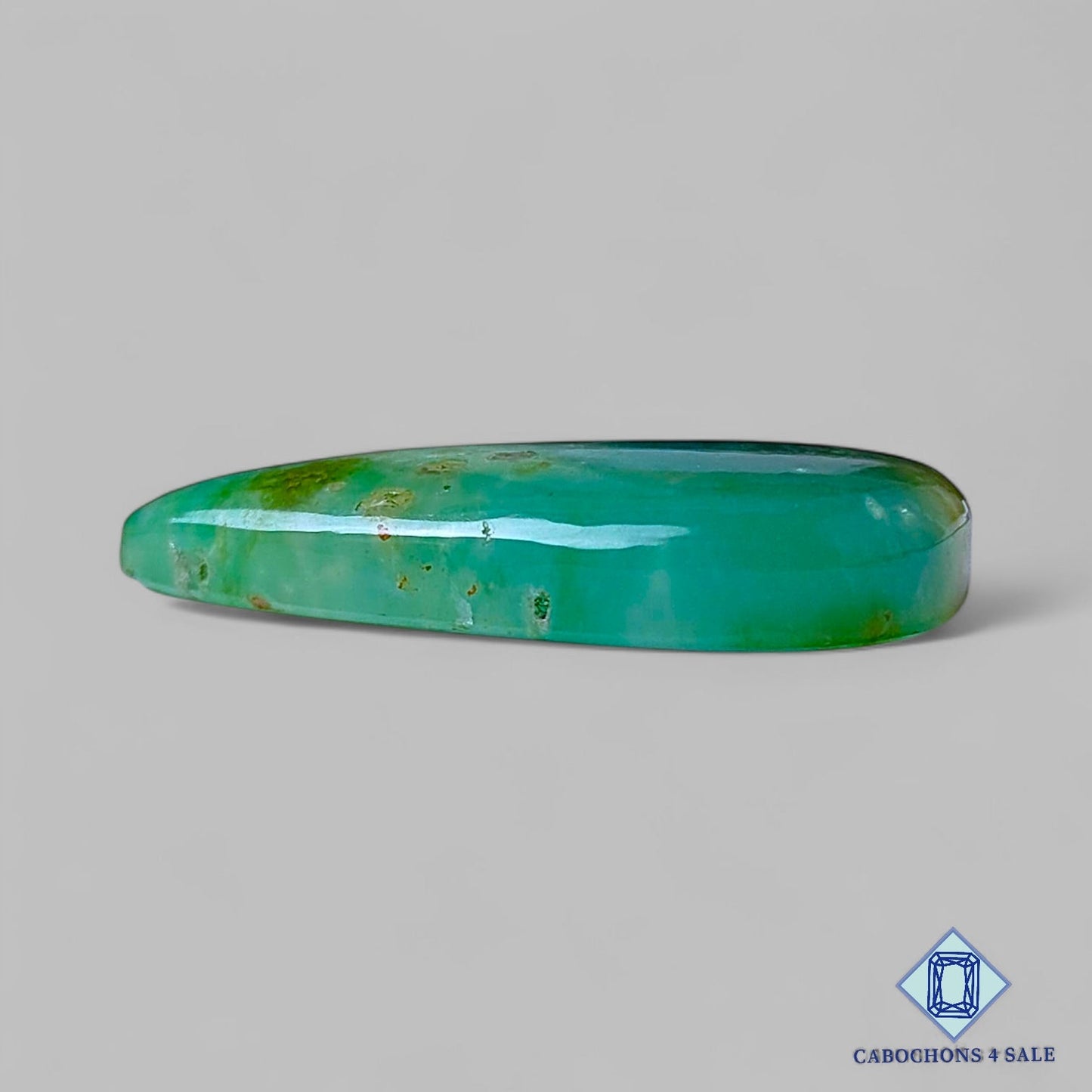 Natural Chrysoprase Gemstone Pear Cabochons 34*21*6mm from Madagascar available for sale