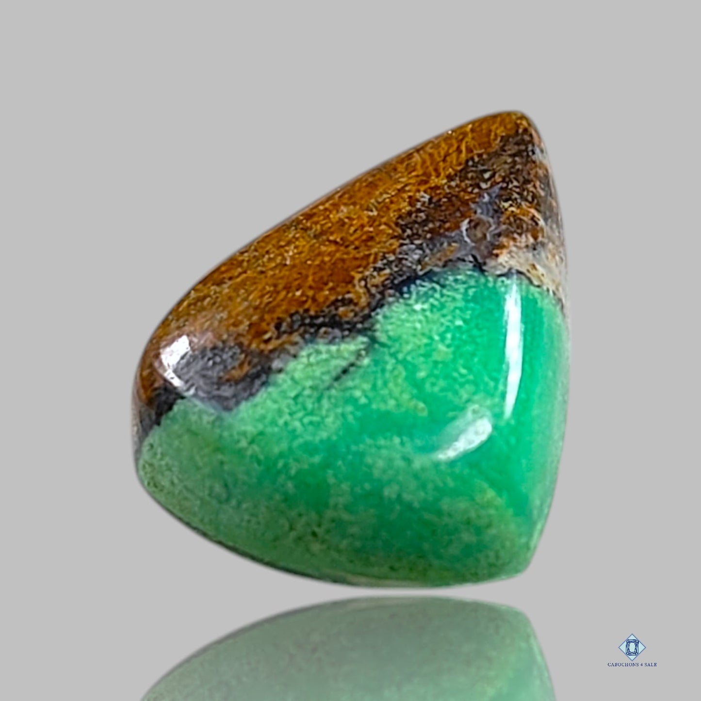 Cabujones de pera de crisoprasa