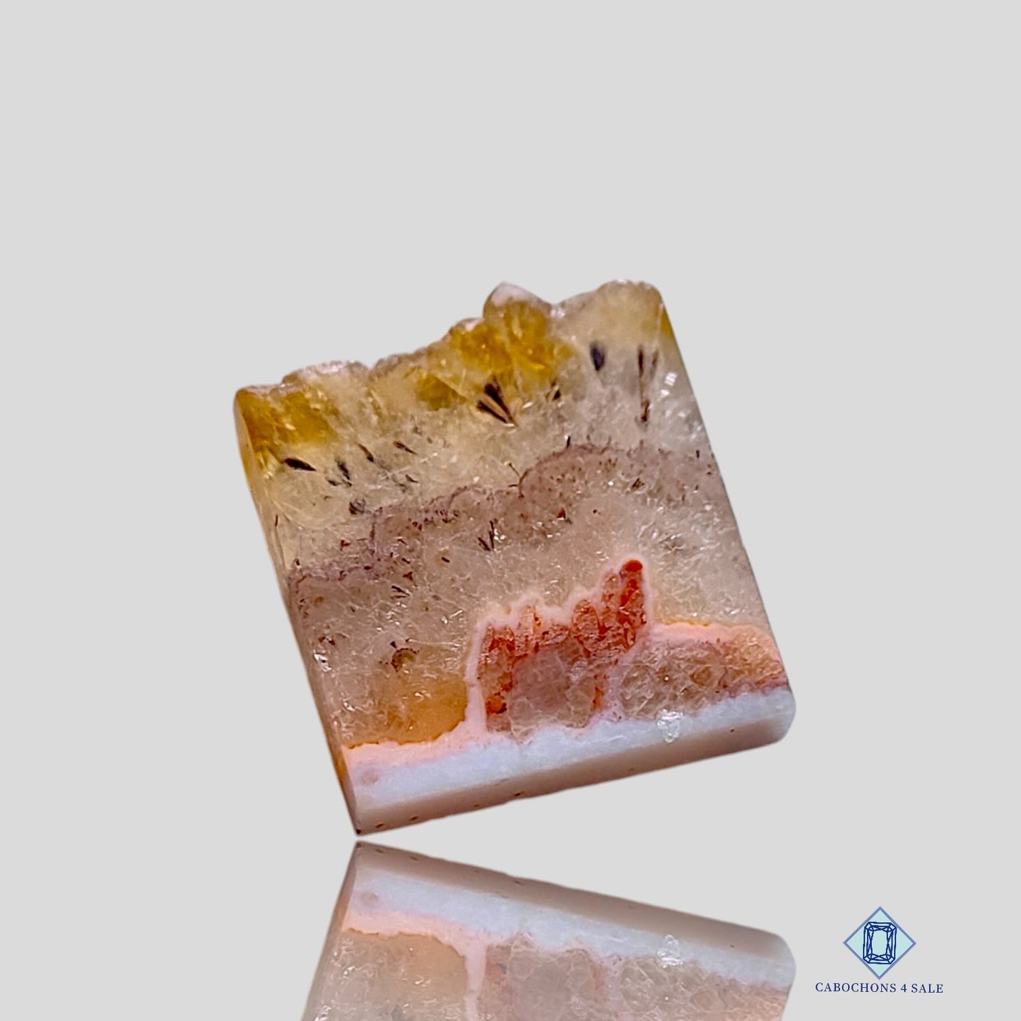 Citrin Scheibe-Fancy-Druzy